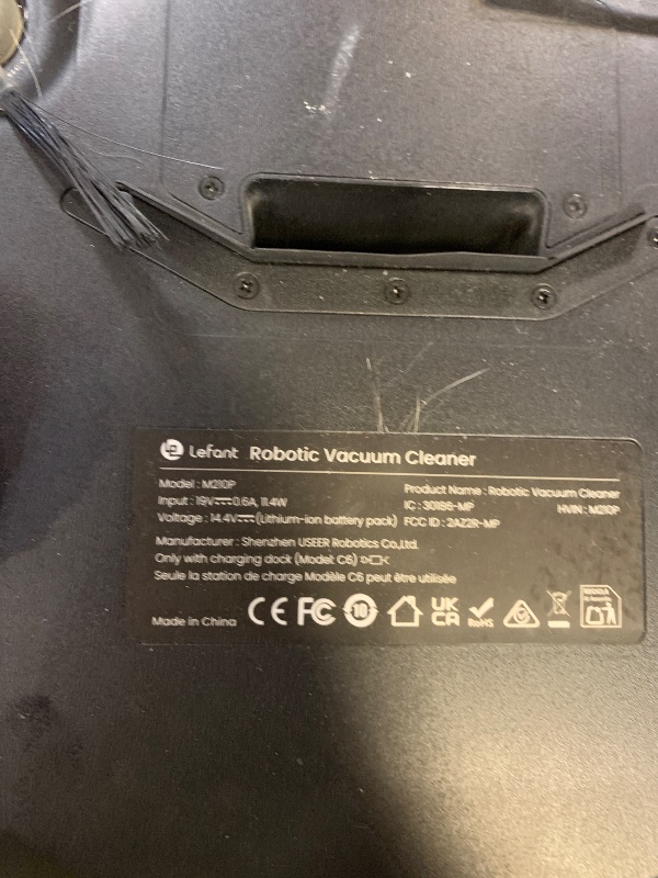 Photo 1 of Lefant M210 Pro Robot Vacuum with 2200 Pa Powerful Suction, 6 Cleaning Modes, 120 Mins Runtime, Quiet, Self-Charging, Voice Control, Ideal for Pet Hair and Hard Floor, White