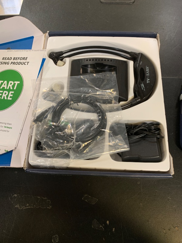Photo 1 of TV · EARS 5.0 Dual Digital Wireless Headset System for Watching, Includes 2 Headsets & RF Transmitter Compatible with Most TV Brands, Ideal for Seniors & with Hearing Difficulties