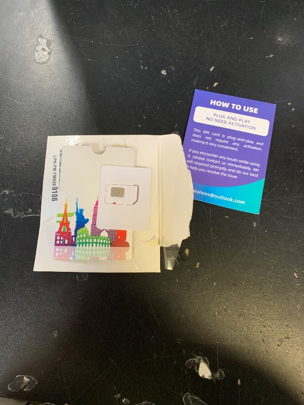 Photo 1 of KAISNVXS 4G LTE Cellular Data SIM Card for 365 Days 15GB Compatible with USA Nationwide Networks for Security Cameras, Hunting Trail Cameras, Game Cameras, Tablets, Unlocked IoT Device,Plug and Play