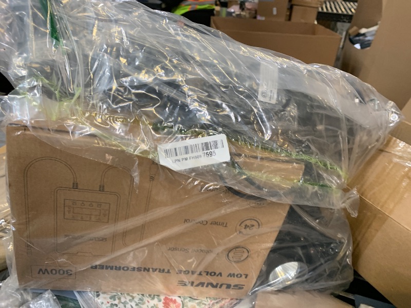 Photo 1 of no manual and missing parts......SUNVIE 12 Pack RGBW Color Changing Landscape Lights with 300W Low Voltage Landscape Transformer 12-24V LED Landscape Lighting Kit Waterproof Multicolor Spotlights for Christmas House Yard Tree Garden