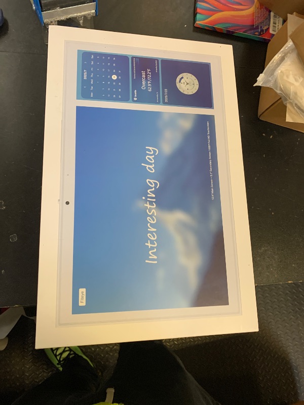 Photo 1 of Fiteye 15.6" Smart Digital Calendar with Camera & HD Smart Touch Screen, Electronic Digital Wall Planner with Split-Screen | Sync Calendars, Chore Chart, Meal Plan & Video Calls | Includes Wall Mount