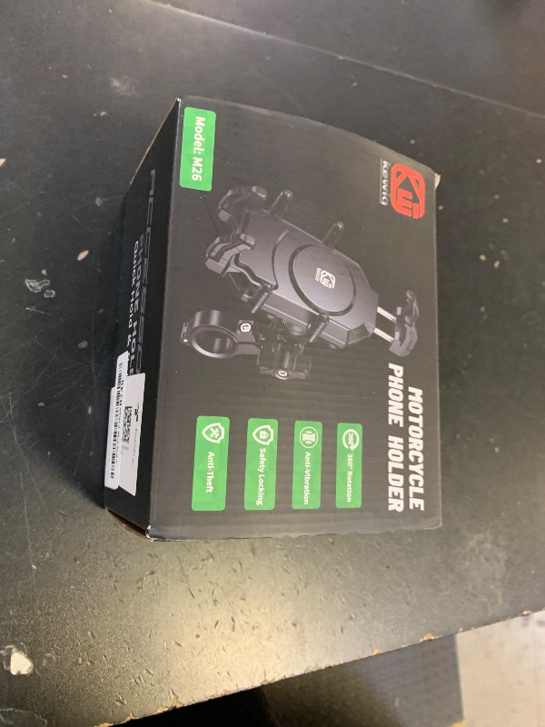 Photo 1 of BRCOVAN Motorcycle Phone Mount Holder with Qi 15W Wireless Charger & 30W PD/USB-C Fast Charging Port, Anti-Theft Handlebar Cellphone Cradle with Vibration Dampener, Adjustable for 5.4-7.2'' Smartphone