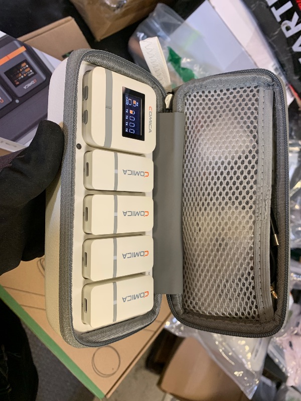 Photo 1 of COMICA Vimo Q 4-Channel Wireless Lavalier Microphone for iPhone, Android, Camera, Lapel Microphone Wireless with 4 Audio Tracks Output, Noise Cancellation, 656ft Range, Lav Mic for Podcast, Vlogging