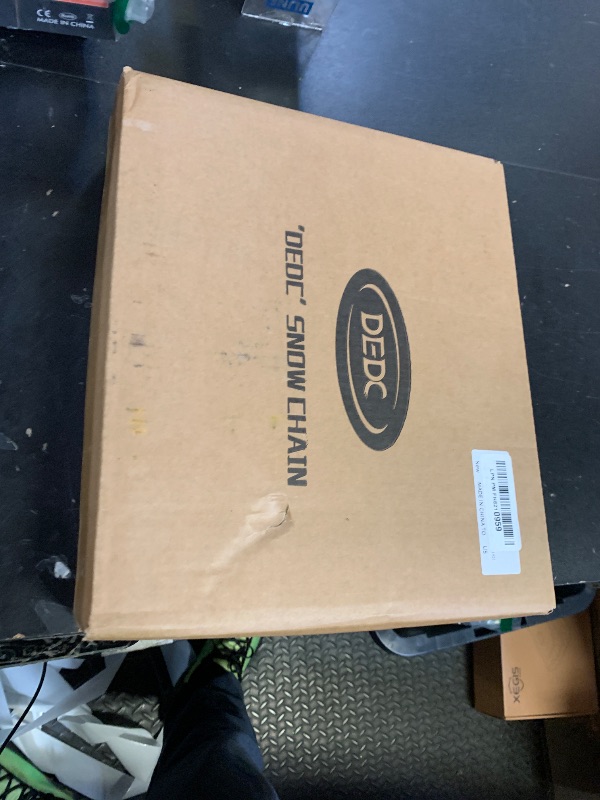 Photo 1 of DEDC Snow Chains for SUV Tire Chains Compatible with Tesla Model Y Cars 1 Min Quick Fit Easy Chainsaw Reusable Universal Emergency Traction Chain Tire Width 235 245 255 265 275 - Set of 2 MS1521