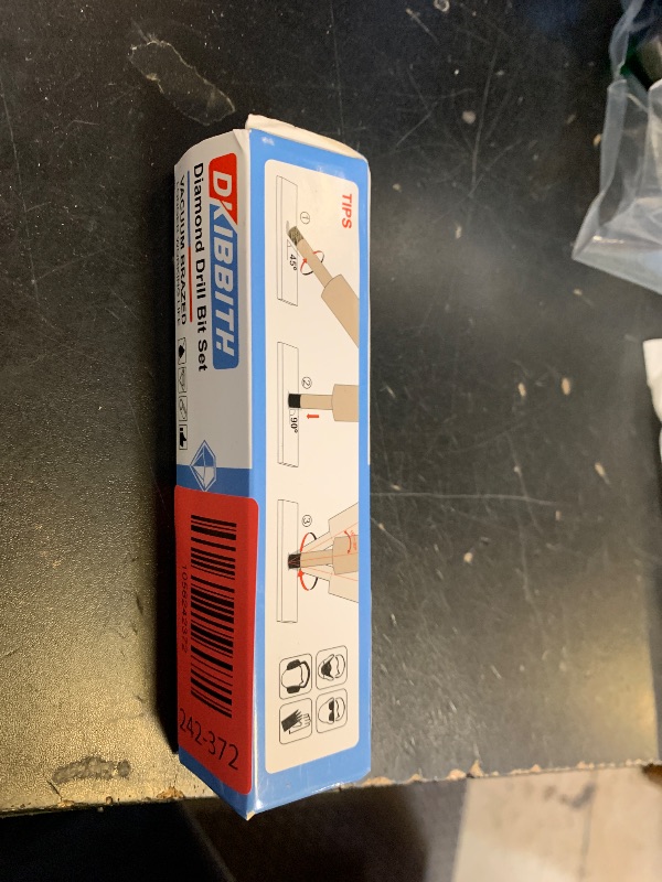 Photo 1 of 1/4 Inch Dry Diamond Core Drill Bits Set 2 pcs for Ceramic Porcelain Granite Marble Tiles Stone Glass Brick Hard Materials, 5/8-11 Thread for Angle Grinders Wet Polishers, Tile Hole Saws 6mm