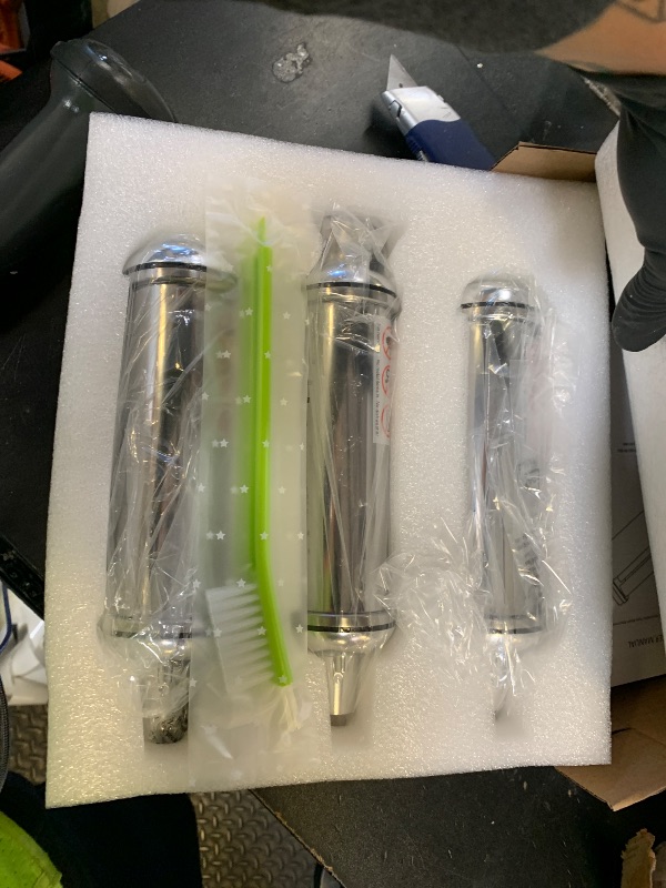 Photo 1 of 3PCS Pasta Maker Attachment for All Kitchenaid Stand Mixers, Stainless Steel Pasta Attachments Include Spaghetti Cutter & Fettuccine Cutter, Pasta Roller with 8 thickness knob