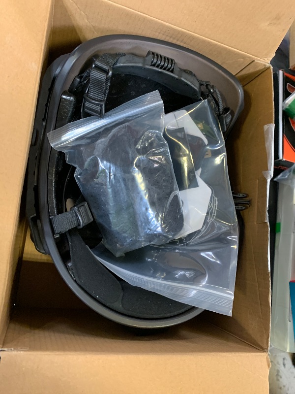 Photo 1 of FMATAL GEAR SF Super High-Cut Fast Helmet, Surface Sandblast Treatment ABS Tactical Helmet for Airsoft, Paintball, and Outdoor Sports (BK, L/XL)