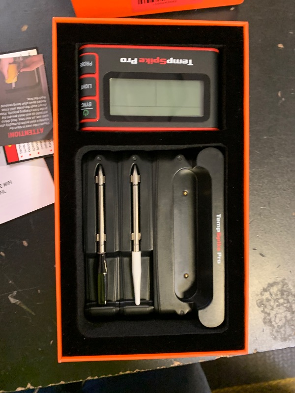 Photo 1 of TempSpike Wireless Meat Thermometer Digital with App, WiFi & Bluetooth BBQ Grill Thermometer with High Precision, Waterproof & Heat-Resistant Probes, Rechargeable Base with Display for BBQ Smoker Oven