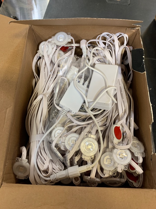 Photo 1 of Fussion 400ft Permanent Outdoor Lights for House, 2025 Smart RGB LED Outside Lights with Remote Control, IP67 Waterproof Eternity Eaves Lighting for Christmas, Halloween, Holiday, Party, Daily