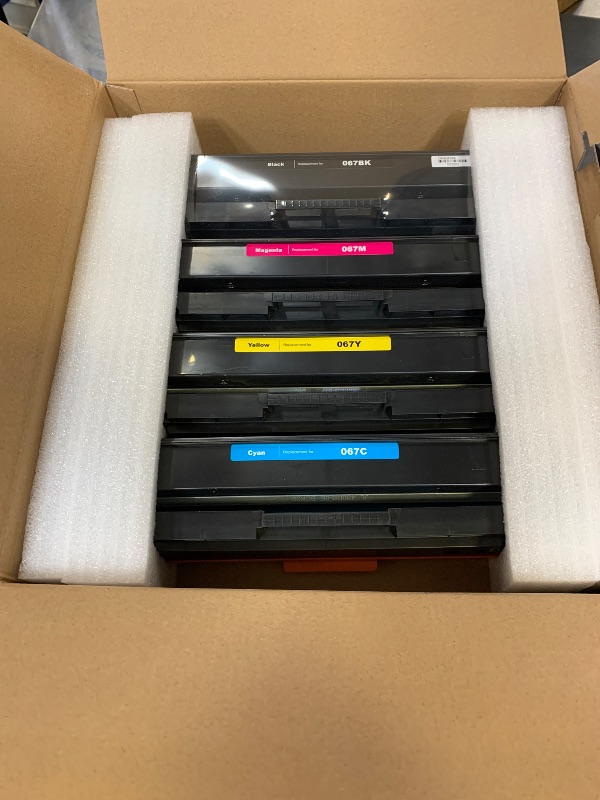 Photo 1 of MYTONER 067 067H Toner Cartridge Set Compatible Replacement for Canon 067 067H Toner for Color imageCLASS LBP632Cdw MF656Cdw MF654Cdw MF653Cdw LBP633Cdw Printer 4 Pack 067 High Yield Ink