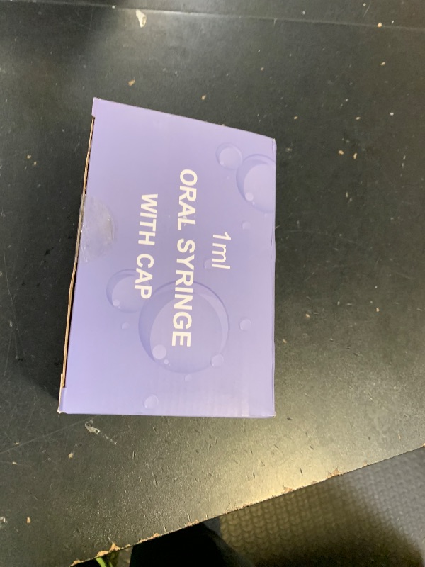 Photo 1 of 50 Pcs 1ml Syringes with Caps Oral Dispenser Individually Sterile Warpped for Medicine Dropper, Colostrum Collect Feeding Pets, Liquid