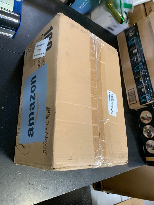 Photo 1 of Brightown Outdoor Christmas Lights, 200 Ft C9 LED Commercial String Lights with Warm White Strawberry C9 Bulbs, Waterproof Connectable UL Certified C9 Lights for Indoor Yard Xmas Tree House Decor