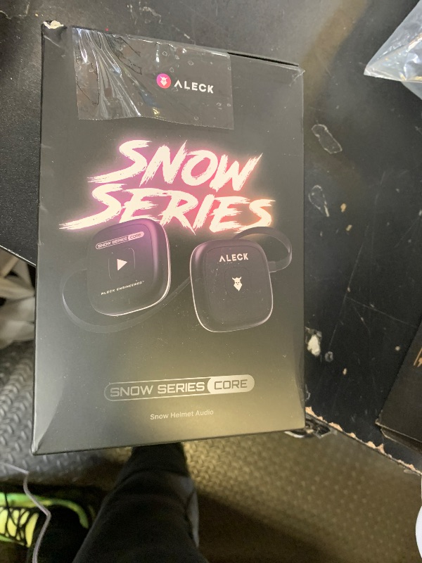 Photo 1 of ALECK Snow Series Core Universal Wireless Bluetooth Helmet Speakers Headphones for Ski and Snowboard Audio-Ready Helmets, Glove Friendly Controls, Microphone Headset for Hands-Free Calls