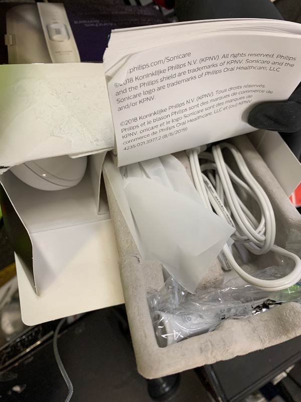 Photo 1 of PHILIPS Sonicare ProtectiveClean 6100 Rechargeable Electric Toothbrush, with Pressure Sensor, 3 Cleaning Modes, SmarTimer and QuadPacer, 14-Day Battery Life, Travel Case, White, Model HX6877/21