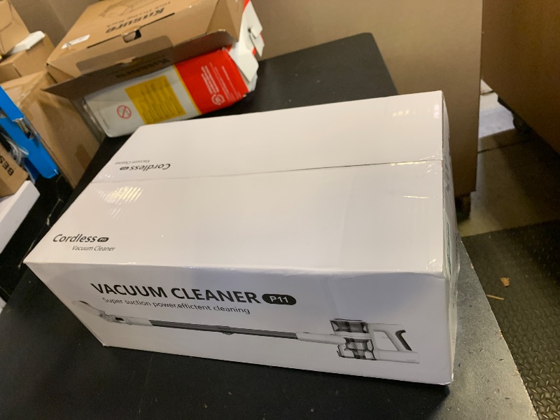 Photo 1 of Comvtu Cordless Vacuums, 80,000PRM Powerful Motor Vacuum Cleaner and 2200mAH Rechargeable Battery up to 35 Mins Worktime, 2 Adjustable Modes, Detachable Parts, Wireless Stick Vacuum (Mist White)