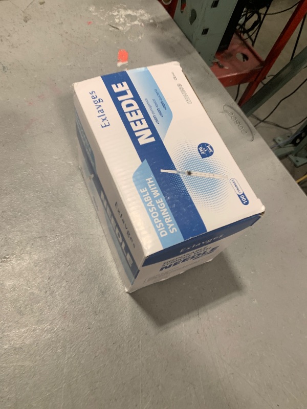 Photo 1 of 100 Pack Disposable 3ml/cc Lab Syringes with 23Ga 1 Inch Needle Luer Lock, Individually Sealed Packed