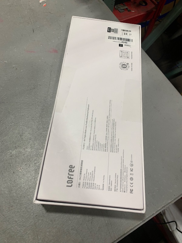 Photo 1 of LOFREE Flow2 Low-Profile Mechanical Keyboard, Aluminum Alloy with Void Linear Switches, Rechargeable Wireless Keyboards with 3 Mode Connections for Windows, macOS (Silver with Silence, 84 Keys)