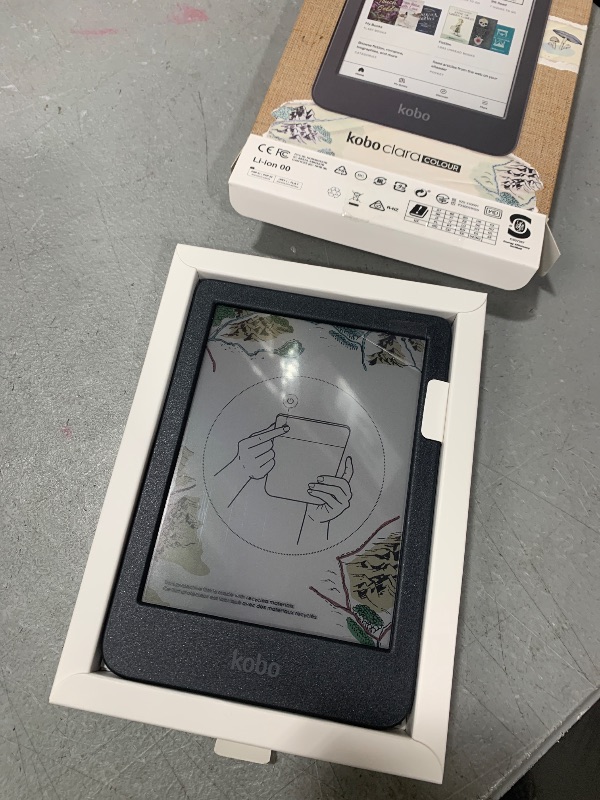 Photo 1 of Kobo Clara Colour | Colour eReader | 6” Glare-Free Colour E Ink Kaleido™ 3 Display | Dark Mode Option | Waterproof | Audiobooks | 16GB of Storage | Black