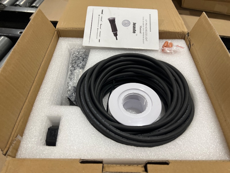 Photo 1 of Jeavle Pool Lights for Inground Pool, Direct Replacement for Pentair GloBrite, 1.5 Inch LED Color Inground Pool & Spa Light, IP68 Waterproof, AC12V, 50 ft Cord