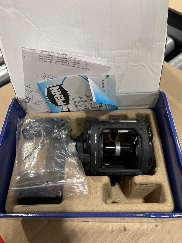 Photo 1 of Penn Rival II Level Wind Conventional Fishing Reel, Size 30, Graphite Body & Sideplates, Brass Main Gear, HT-100 Drag System, Auto-Engaging Gears