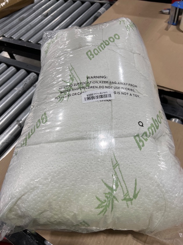 Photo 1 of Niagara Sleep Solution Ultra Soft Queen Size Mattress Topper - Viscose Made from Bamboo Pillow Top Mattress Pad for Back Pain Relief - Naturally Cooling for Hot Sleepers, Green