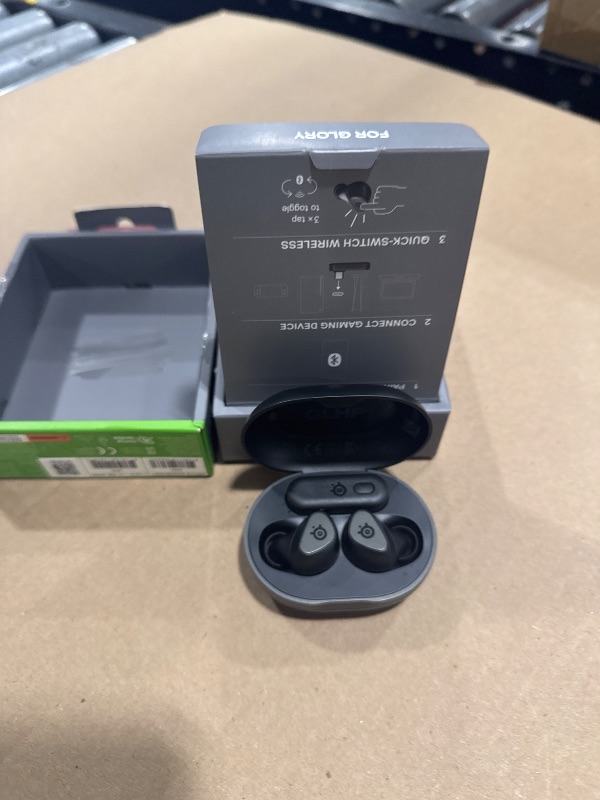 Photo 1 of SteelSeries Arctis GameBuds for Xbox/PC/PS5/Switch/Mobile — Quick-Switch 2.4GHz+Bluetooth 5.3 — Active Noise Cancelling — Mobile App — Water Resistant IP55 — 40H Battery with Qi Charging Case - Black