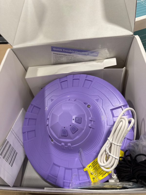 Photo 1 of Pool Alarm, Floating Pool Safety Alarms for Inground & Above Ground Pools – Loud 110dB Alert, Adjustable Sensitivity, Protection for Kids & Pets (Purple)