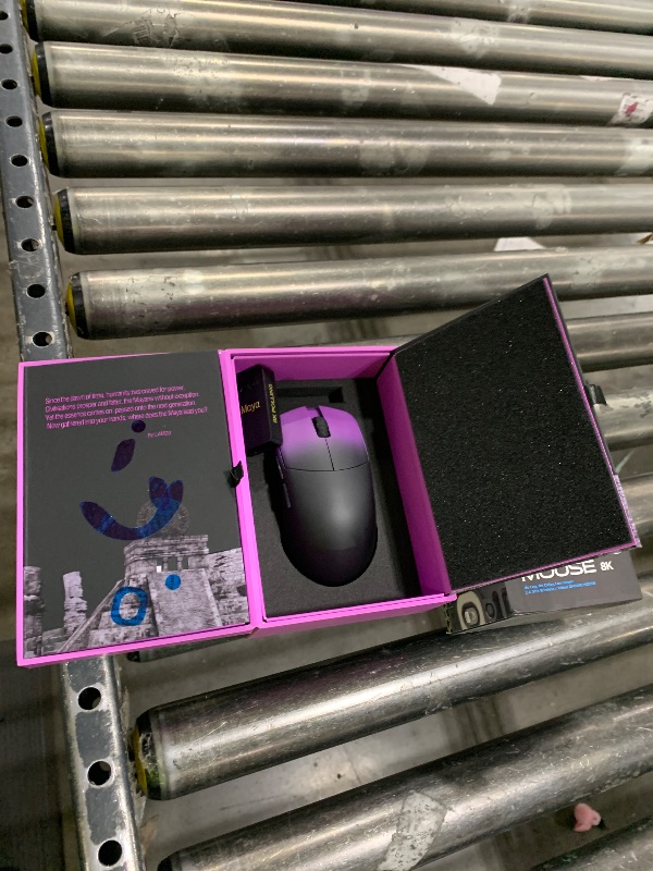 Photo 1 of Lamzu Maya Champion Edition Wireless Gaming Mouse, Ultra-Lightweight 45g, Optical Switch, Golden TTC Dust-Proof Encoder, Pixart PAW 3950 IC, 8K Compatible, Compatible with PC/Mac (Purple Shadow)