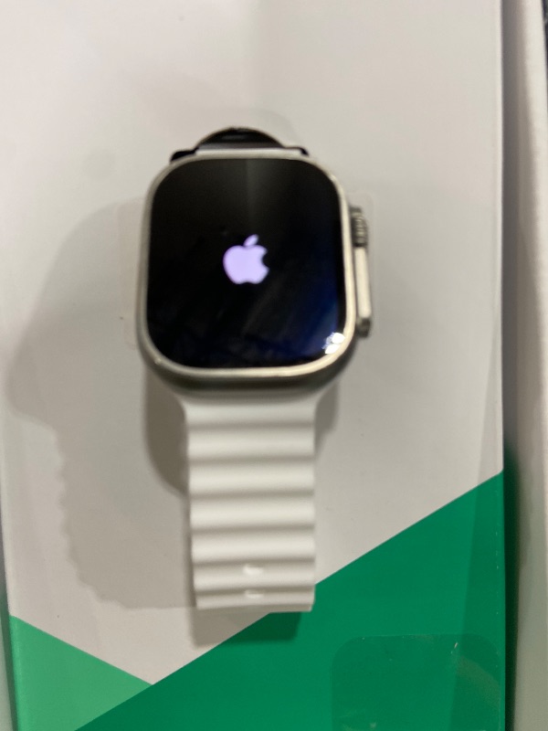 Photo 1 of Apple Watch Ultra 2 [GPS + Cellular, 49mm] - Titanium Case With White Ocean Band, One Size (Renewed Premium)