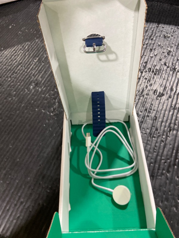 Photo 1 of Apple Watch Ultra 2 [GPS + Cellular, 49mm] - Titanium Case with Blue Ocean Band, One Size (Renewed Premium)