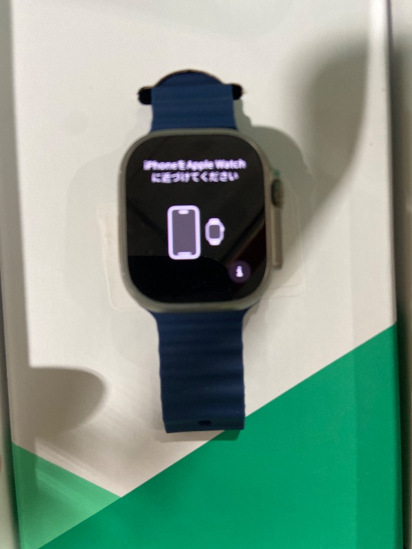 Photo 1 of Apple Watch Ultra 2 [GPS + Cellular, 49mm] - Titanium Case with Blue Ocean Band, One Size (Renewed Premium)