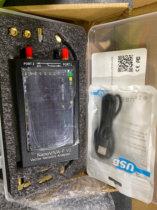 Photo 1 of AURSINC Upgraded NanoVNA-F V2 Vector Network Analyzer 50KHz-3GHz HF VHF UHF VNA Antenna Analyzer, 4.3inch Touchscreen, 5000mAh Battery, Measuring S-Parameters, SWR, Phase Delay, Smith Chart