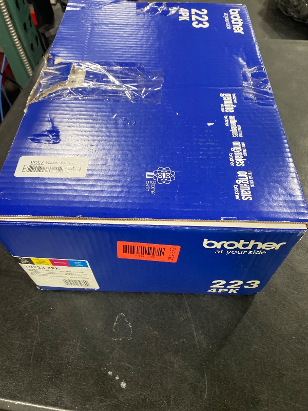 Photo 1 of Brother Genuine Standard-Yield Toner Cartridge Four Pack TN223 4PK - Includes one Cartridge Each of Black, Cyan, Magenta & Yellow Toner, Standard Yield, Model: TN2234PK