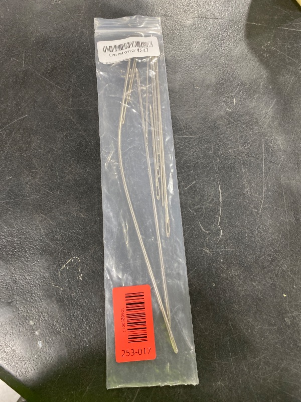 Photo 1 of 10 Pcs Professional Upholstery Needle, Long Sewing Needles 3"/4"/5"/6"/7"/8"/10"/12" Length, Large Eye Long Straight Upholstery Hand Needles for Home Quilting, Stitching, Crafting