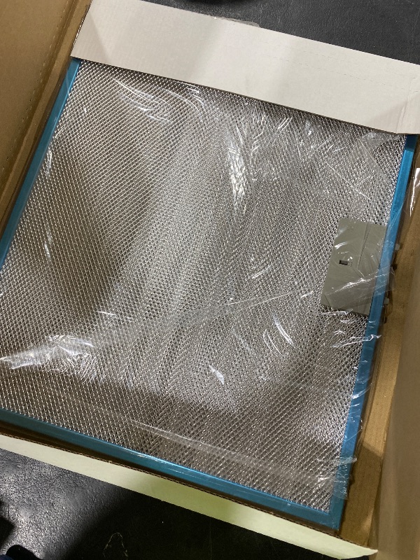 Photo 1 of 16.75"L x 13.75"W Aluminum Mesh Grease Filter for GE Range Hood with Stainless Steel Frame, 2-Pack WB02X27203