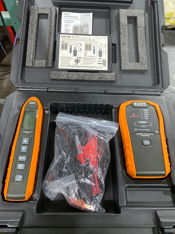 Photo 1 of Klein Tools ET450 Advanced Underground Circuit Breaker Finder and Wire Tracer Kit for Energized and Non-Energized Breakers, Fuses, and Wires