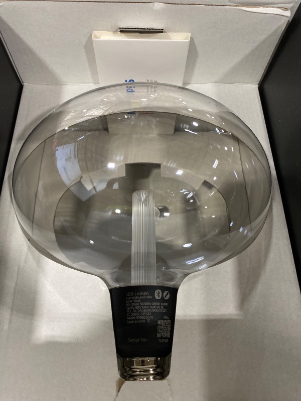 Photo 1 of Philips Hue Lightguide Ellipse Smart LED Bulb – Handblown Glass - Color Changing Light - Compatible with Amazon Alexa, Apple HomeKit and Google Assistant - Bluetooth and Hue Bridge Compatible