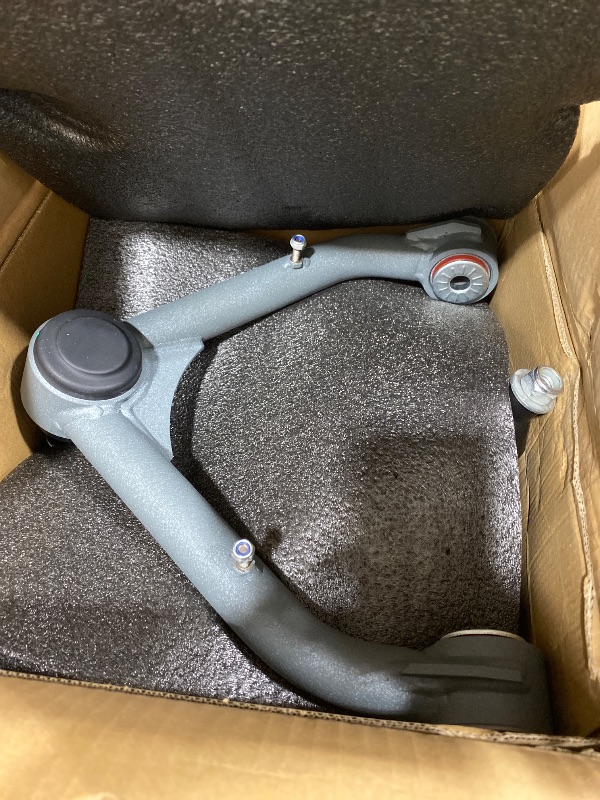 Photo 1 of Front Upper Control Arms for 1999-2006 Chevy Silverado Sierra 1500, 2–4 Inch Lift Tubular Suspension Control Arms with PU Bushings & Pre-Assembled Ball Joints, Wrinkle Gray
