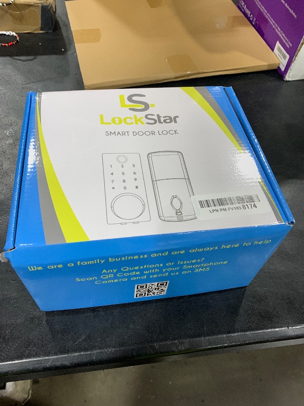 Photo 1 of LOCKSTAR® Smart Door Lock • Keyless Entry Deadbolt Door Lock • Multiple Entry Methods – APP • Fingerprint Touch ID • Keypad Code • Card FOB • Traditional Key • Smart Home Devices