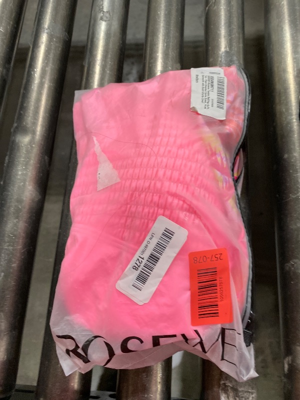 Photo 1 of ROSEWE Womens Tankini Bathing Suits, Two-Piece Smocked Swim Dress, Print Swimsuits with Board Shorts Coral