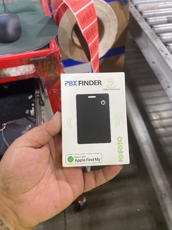 Photo 1 of [Apple MFi Certified] Wallet Tracker Card with Apple Find My (iOS Only) Rechargeable Air Tracker Tags Bluetooth Wallet Finder IP68 Waterproof GPS Tracker Item Finder for Keys, Bags, Passport Black