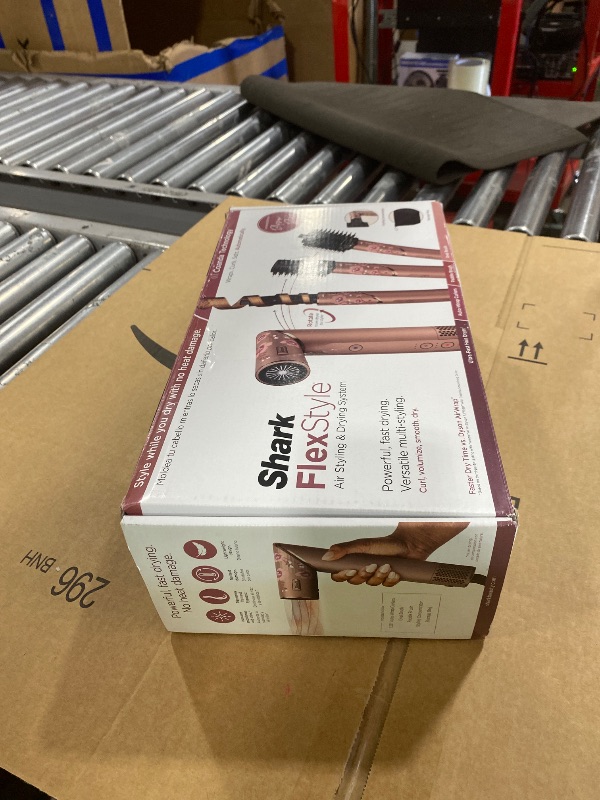 Photo 1 of Shark FlexStyle Air Styling & Drying System, Powerful Hair Dryer Brush & Multi-Styler with Auto-Wrap Curlers, Concentrator Attachment and Storage Bag, Blossom Bliss, HD432RS
