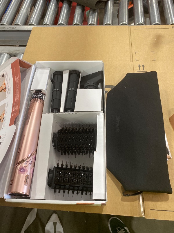 Photo 1 of Shark FlexStyle Air Styling & Drying System, Powerful Hair Dryer Brush & Multi-Styler with Auto-Wrap Curlers, Concentrator Attachment and Storage Bag, Blossom Bliss, HD432RS