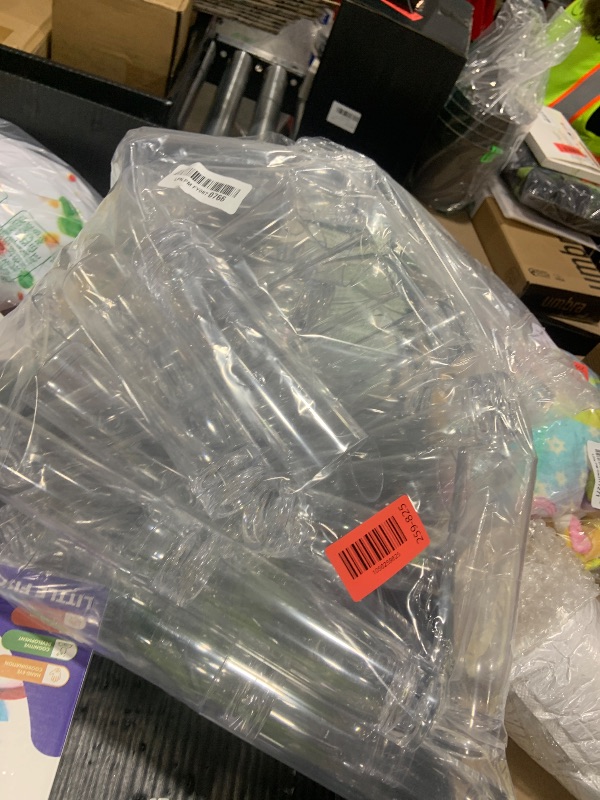 Photo 1 of Didaey 48 Pcs Acrylic Cylinder Bud Vases for Centerpieces, Acrylic Plastic Tall Flower Vase Clear Small Vases Bulk for Single Rose Table Centerpiece Wedding Home Indoor Desk Office Party Decorations