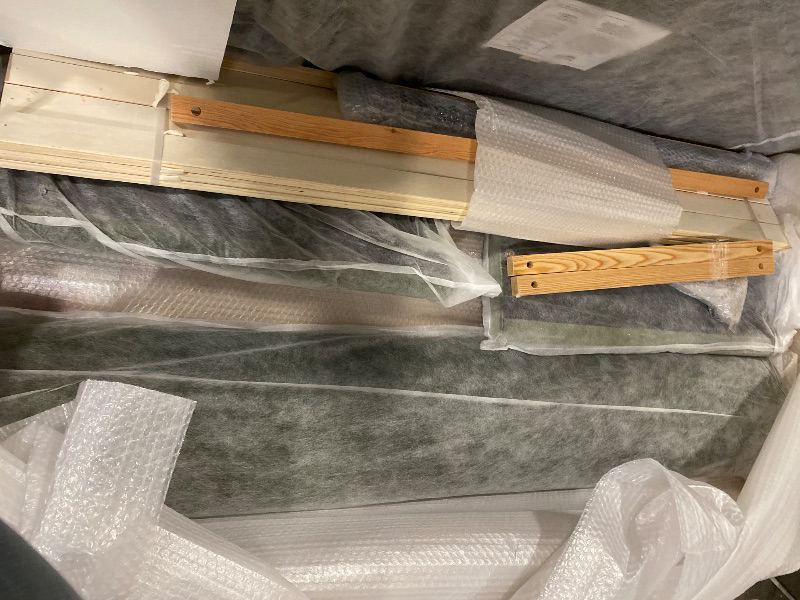 Photo 1 of Archie Puffy Grounded Upholstered Platform Bed, Queen, Olive Green