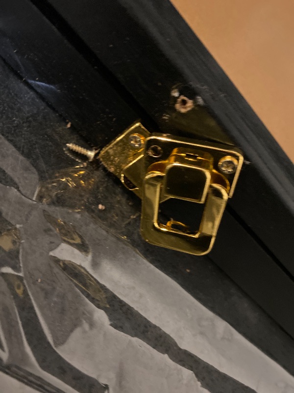 Photo 1 of Jersey Display Frame Case - Large Lockable Frames Shadow Box with UV Protection for Baseball Basketball Football Soccer Hockey Sport Shirt Matte Black Finish 23.25"L x 1.5"W x 31.25"H