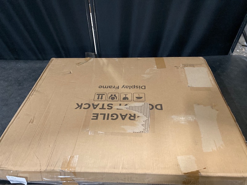 Photo 1 of Jersey Display Frame Case - Large Lockable Frames Shadow Box with UV Protection for Baseball Basketball Football Soccer Hockey Sport Shirt Matte Black Finish 23.25"L x 1.5"W x 31.25"H