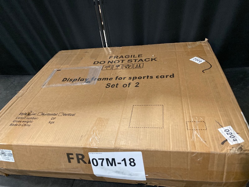 Photo 1 of 2 Pack 35 Graded Sports Card Display Frame -Baseball Card Display Case Lockable - Trading Card Collector Wall Display Holder for Basketball Football Cards, UV Protection Acrylic