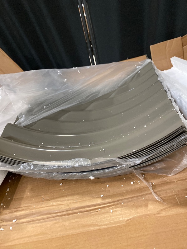 Photo 1 of 4-Pack 3ft x 24” Tall Galvanized Raised Garden Beds Outdoor, Round Metal Planter Box for Planting Vegetables Flowers Herb, Anti-Rust & Easy-Setup, Quartz Grey