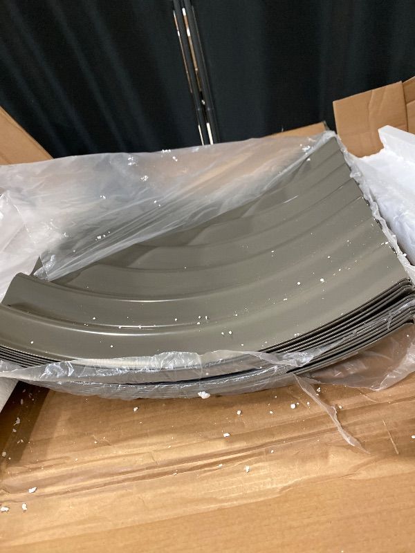 Photo 1 of 4-Pack 3ft x 24” Tall Galvanized Raised Garden Beds Outdoor, Round Metal Planter Box for Planting Vegetables Flowers Herb, Anti-Rust & Easy-Setup, Quartz Grey